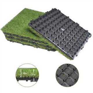 Ekologiški Kinijos gamyklos tiekimas Dirbtinės žolės plytelės namų kiemais